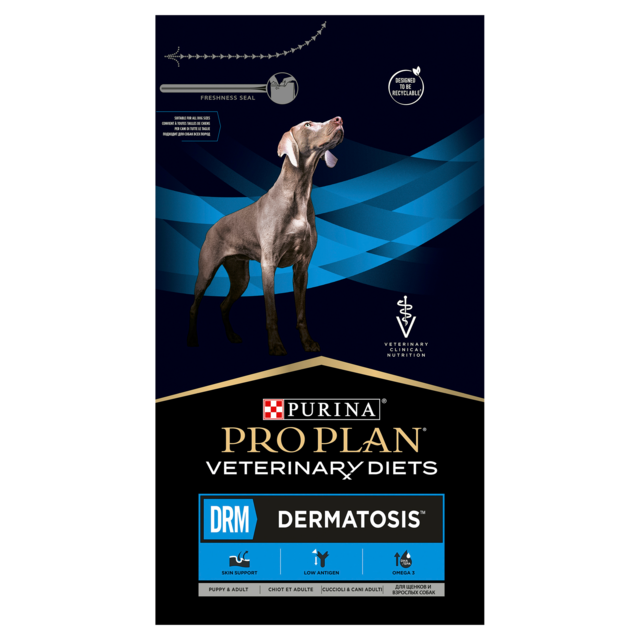 PRO PLAN Veterinary Diet Canine DRM Dermatosis Dry Dog Food - Product Image 1