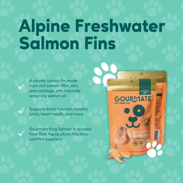 Gourmate Pet Treat Co. Alpine Freshwater Salmon Fins Dog Treats - Product Image 4