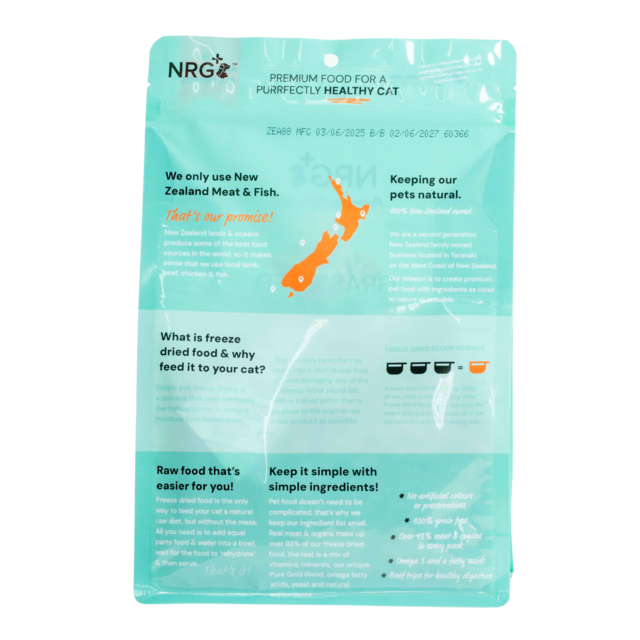 NRG+ Pure Gold Blend Lamb Freeze Dried Cat Food - Product Image 1