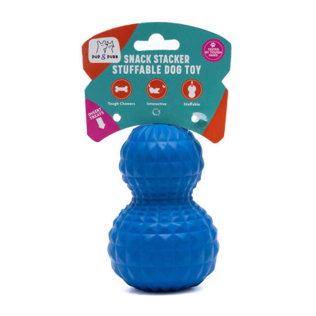 Pup & Purr Snack Stacker Stuffable Tough Dog Toy - Product Image
