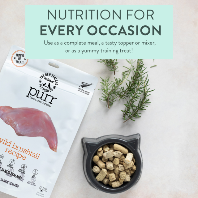 The NZ Natural Pet Food Co PURR Wild Brushtail Freeze Dried Cat Food - Product Image 6