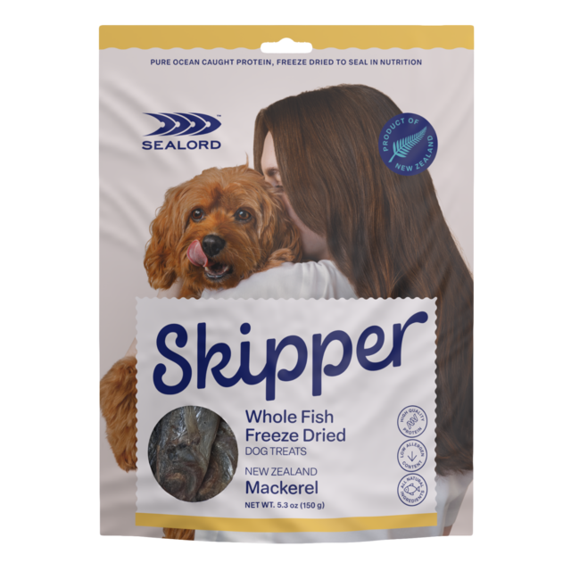 Sealord Skipper Whole Mackerel Freeze Dried Dog Treats - Product Image