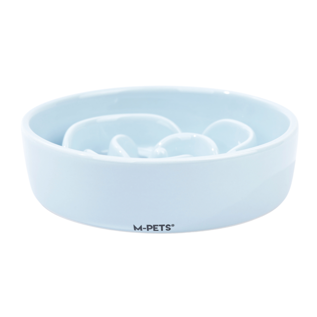 M-PETS Serene Ceramic Rose Slow Feeder Cat & Dog Bowl - Product Image 2