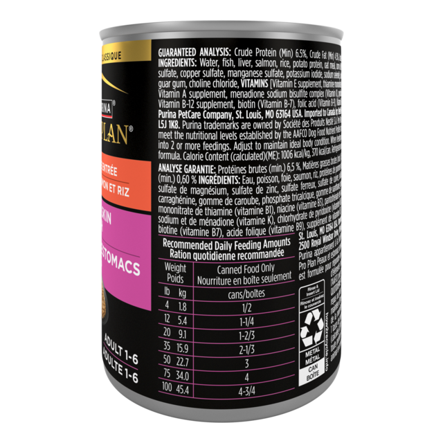 Pro Plan Adult Sensitive Skin & Stomach Salmon & Rice Entree Classic Wet Dog Food - Product Image 9