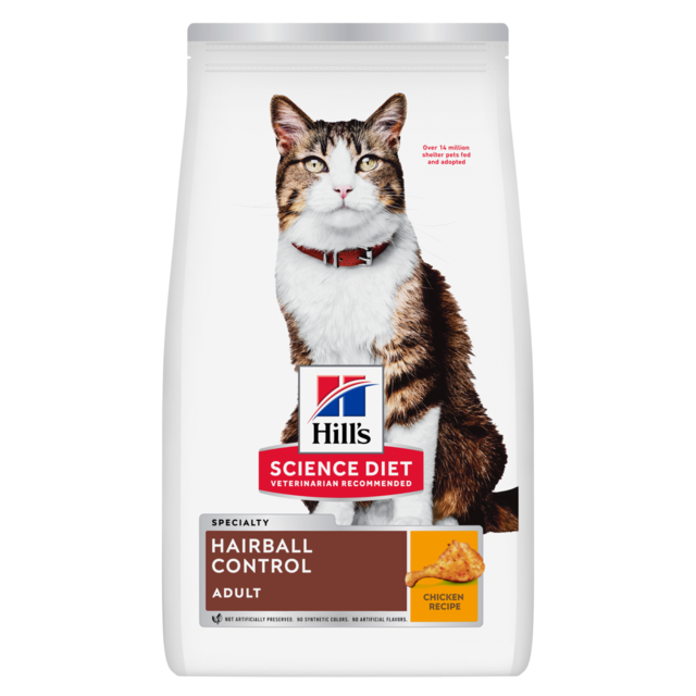Hill's Science Diet Adult Hairball Control Chicken Dry Cat Food - Product Image
