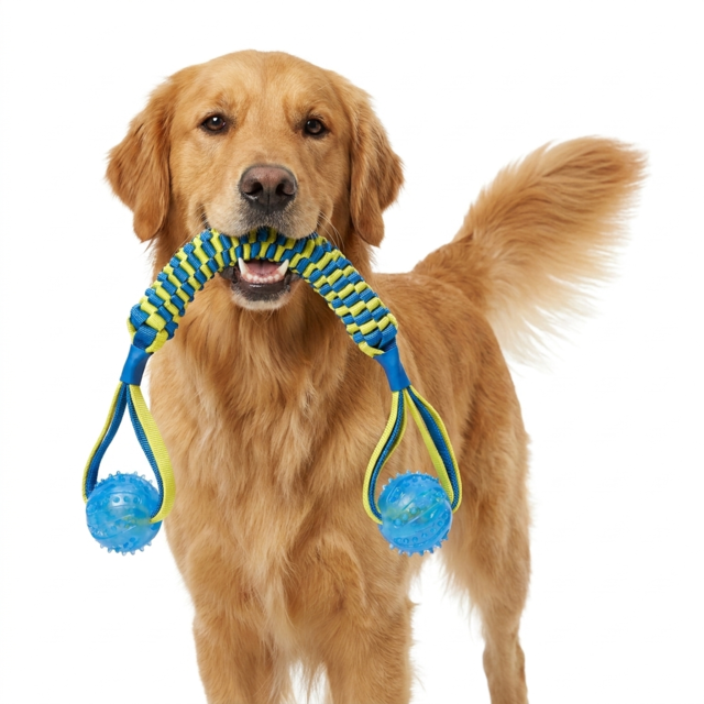 Pup & Purr Duo Tug Dog Rope Toy - Product Image