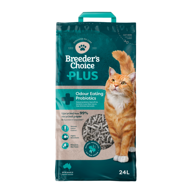 Breeder's Choice PLUS Probiotic with added odour control Paper Cat Litter - Product Image