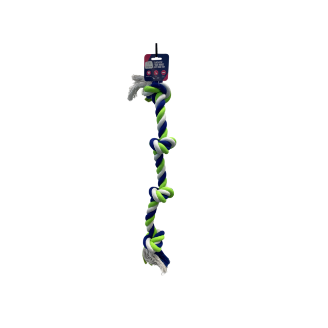 Pup & Purr Fantastic Four Knot Rope Dog Toy - Product Image 1