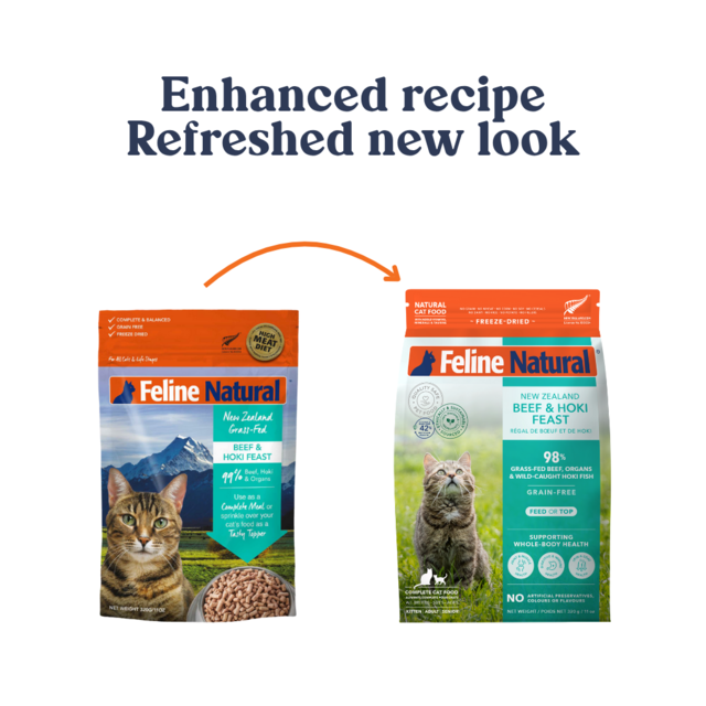 Feline Natural Beef & Hoki Feast Freeze Dried Cat Food - Product Image 3