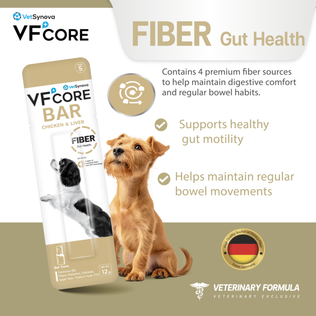 VetSynova VF+ Core Bar Fiber Gut Health Dog Supplement - Product Image 1