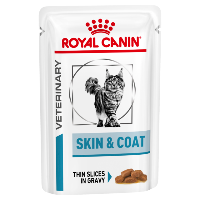 Royal Canin Vet Skin and Coat Wet Cat Food Pack - Product Image