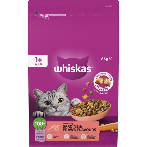 Whiskas Adult Sardine & Prawn Dry Cat Food - Product Image 6