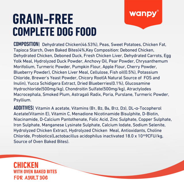 Wanpy Grain Free Adult Chicken Recipe Dry Dog Food - Product Image 6