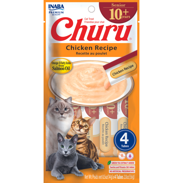 Inaba Churu Senior Chicken Recipe Cat Treats - Product Image