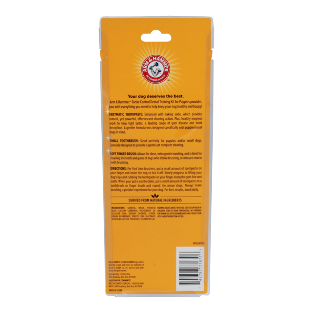 Arm & Hammer Tartar Control Vanilla Ginger Dental Training Kit for Puppies - Product Image 1