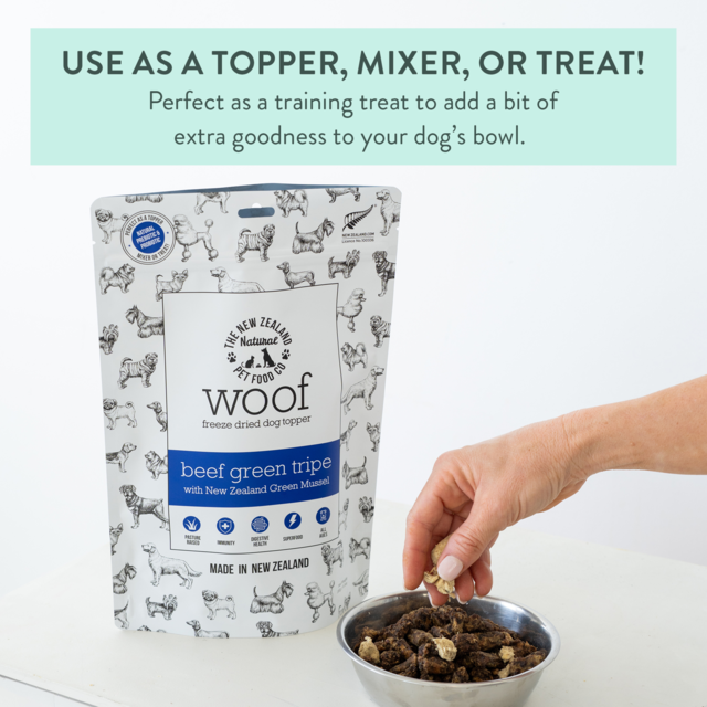 The NZ Natural Pet Food Co Woof Beef Green Tripe & Mussel Dog Treats - Product Image 5