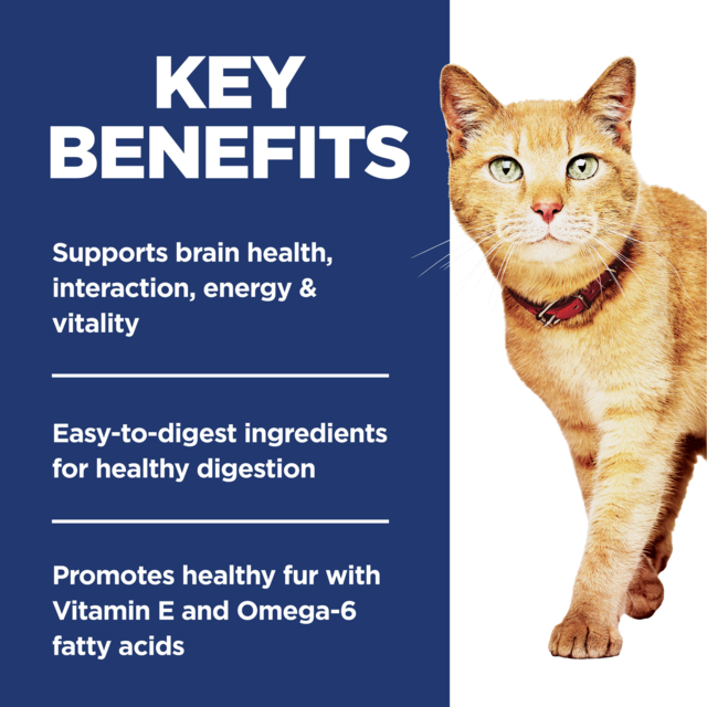 Hill's Science Diet Adult 7+ Senior Vitality Chicken Dry Cat Food - Product Image 4