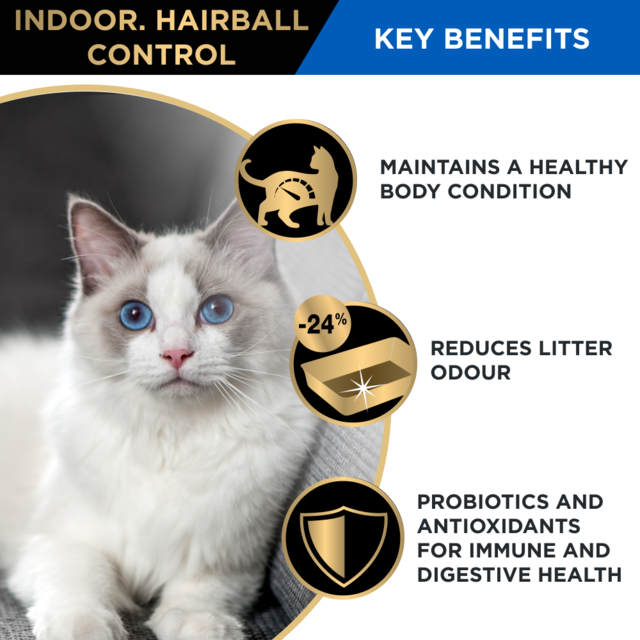Pro Plan Adult Indoor Hairball Control Chicken Dry Cat Food - Product Image 3