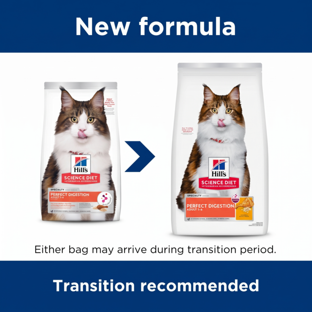Hill's Science Diet Adult Perfect Digestion Chicken Dry Cat Food - Product Image 1
