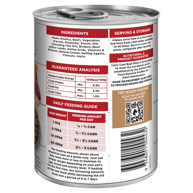 Ivory Coat Grain Free Beef Stew Adult Wet Dog Food - Product Image 12