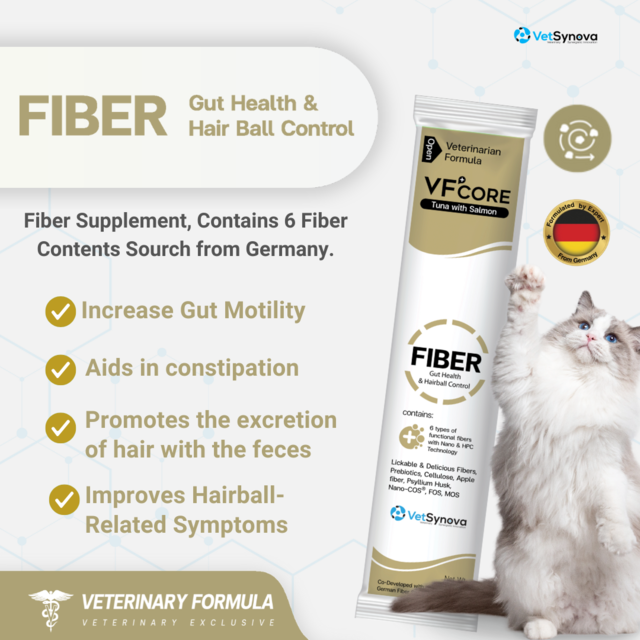 VetSynova VF+ Core FIBER Gut Heath & Hairball Control - Product Image 1
