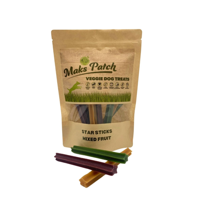 Mak's Patch Mixed Fruit Star Sticks Dog Treats - Product Image