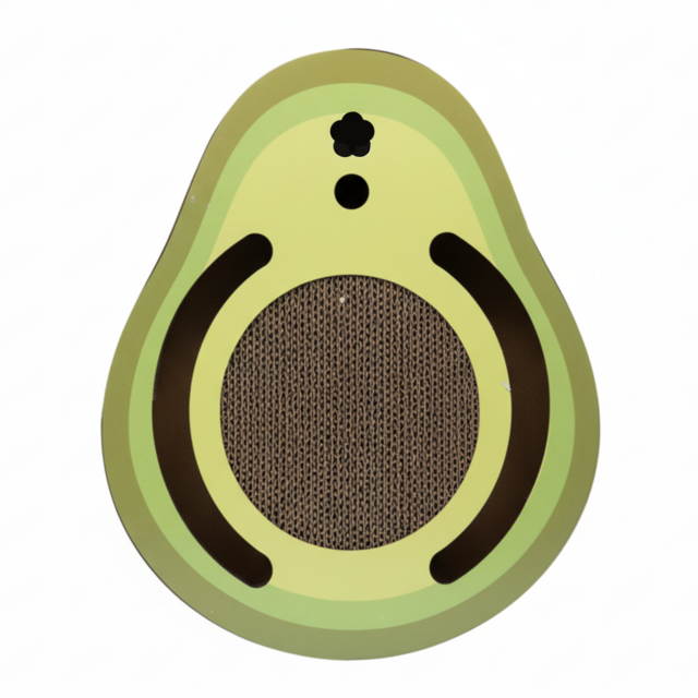 Pup & Purr Avocado Cardboard Cat Scratcher - Product Image