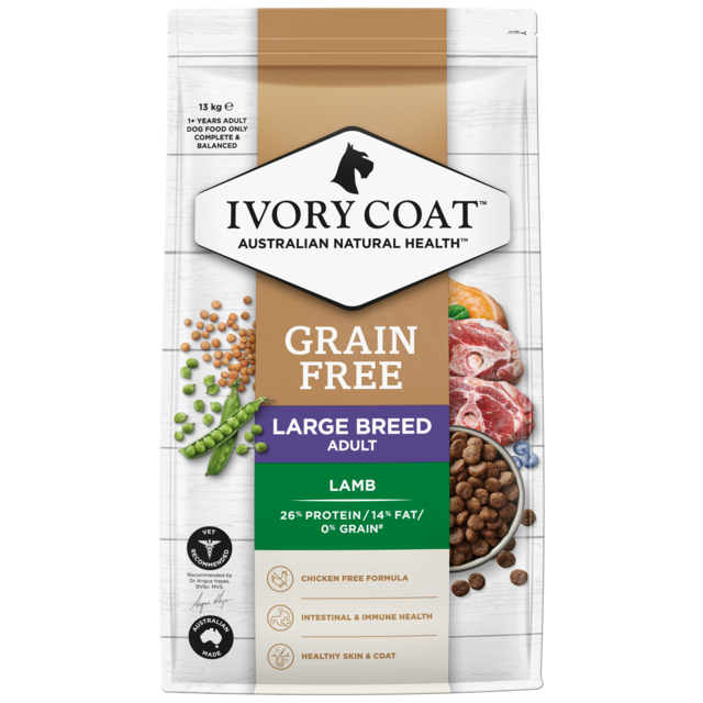 Ivory Coat Grain Free Large Breed Lamb Adult Dry Dog Food - Product Image
