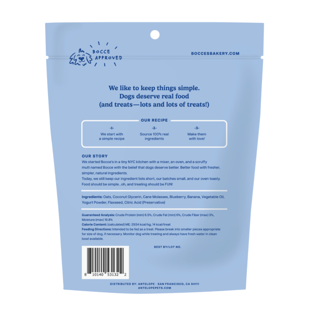 Bocce's Berry Yogurt Smoothie Soft & Chewy Dog Treats - Product Image 1