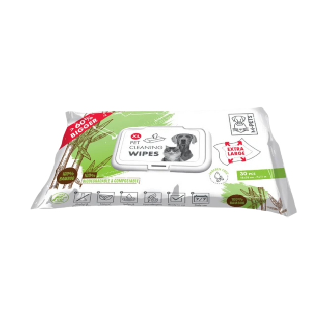 M-PETS Bamboo Extra Large Cat & Dog Cleaning Wipes - Product Image