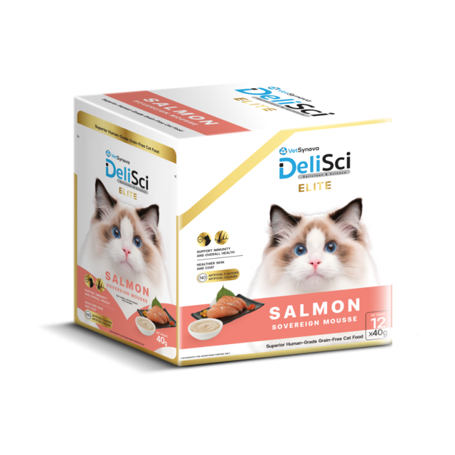 VetSynova DeliSci Elite Salmon Sovereign Mousse Wet Cat Food Topper - Product Image 6