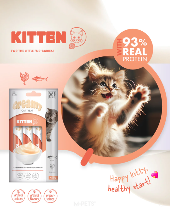 M-PETS Creamy Kitten Tuna & Chicken Cat Treats - Product Image 1