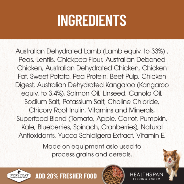 Ivory Coat Grain Free Lamb & Kangaroo Adult Dry Dog Food - Product Image 6
