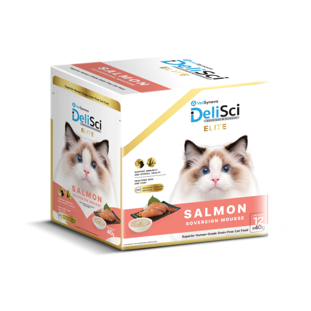 VetSynova DeliSci Elite Salmon Sovereign Mousse Wet Cat Food Topper - Product Image 6
