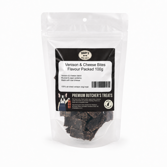 Digby's Dog Deli Flavour Packed Venison & Cheese Bites Dog Treats - Product Image