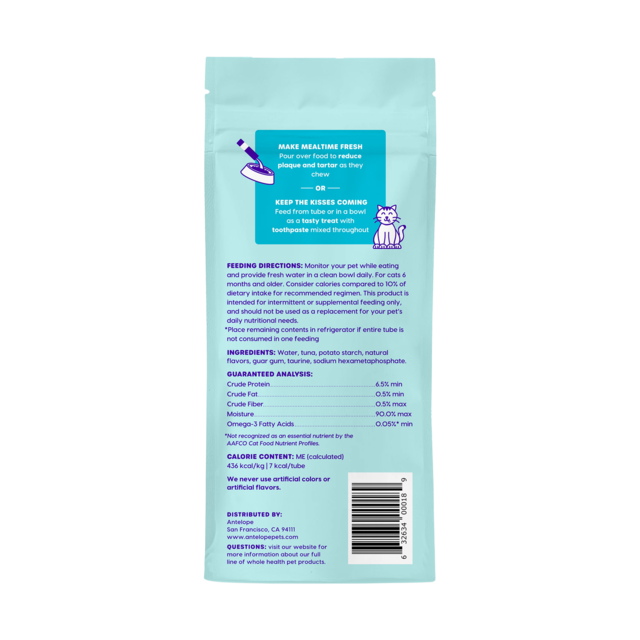 Ark Naturals Kiss Me-Ow Lickable Dental Tuna Cat Treats - Product Image 1