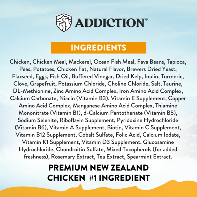 Addiction Grain-Free Chicken Supreme Recipe Adult Dry Cat Food - Product Image 3