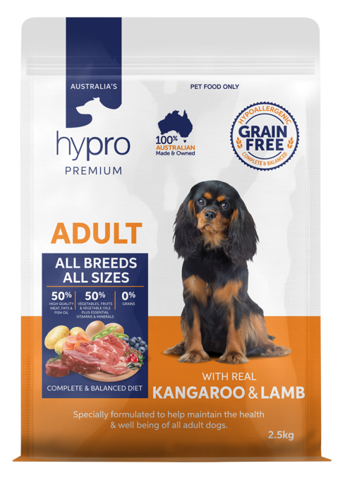Hypro Premium Grain Free Adult Kangaroo & Lamb Dry Dog Food - Product Image 1