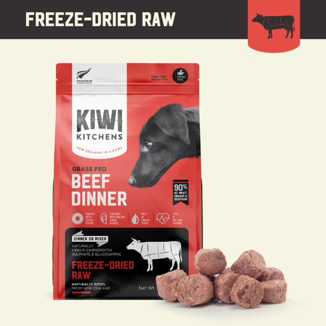 Kiwi Kitchens Beef Freeze Dried Dog Food - Product Image 1