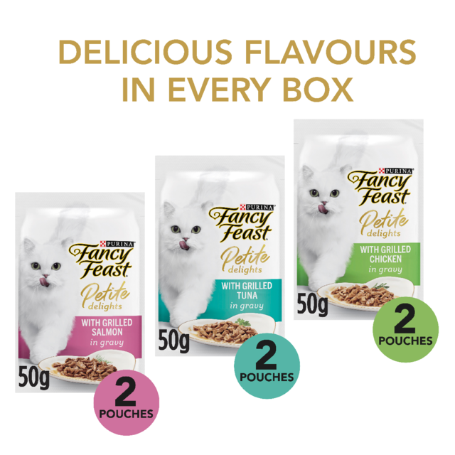 Fancy Feast Petite Delights Salmon Tuna & Chicken Variety Pack Wet Cat Food - Product Image 1