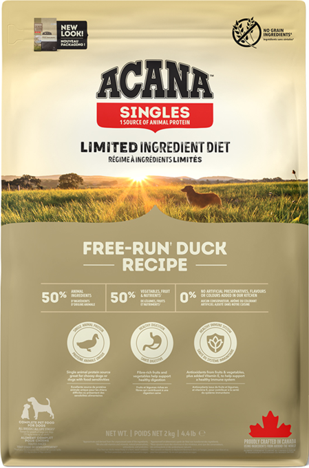 ACANA Singles Free-Run Duck Recipe Dry Dog Food - Product Image