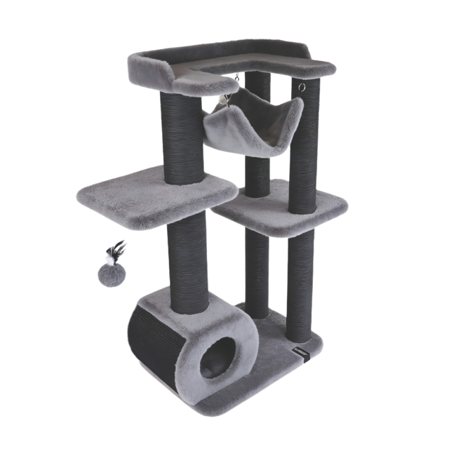 M-PETS Panther Canopy Cat Scratch Tower - Product Image