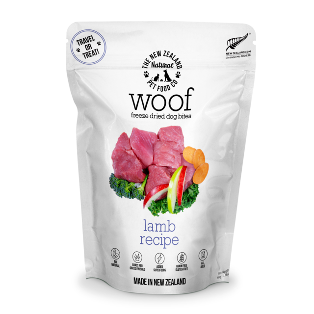 The NZ Natural Pet Food Co WOOF Lamb Freeze Dried Dog Food - Product Image