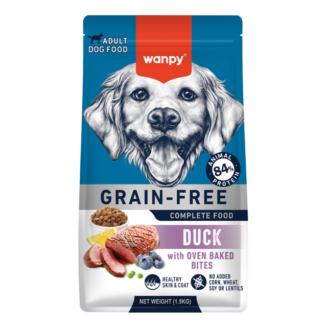 Wanpy Grain Free Adult Duck Recipe Dry Dog Food - Product Image