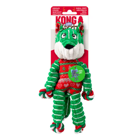 KONG Holiday Floppy Knots Fox - Product Image
