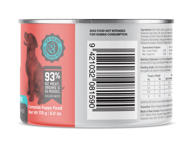 Kiwi Kitchens Beef & Mussel Puppy Wet Dog Food - Product Image 18
