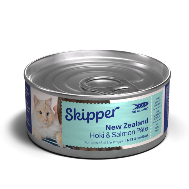 Sealord Skipper Hoki & Salmon Pate Wet Cat Food - Product Image