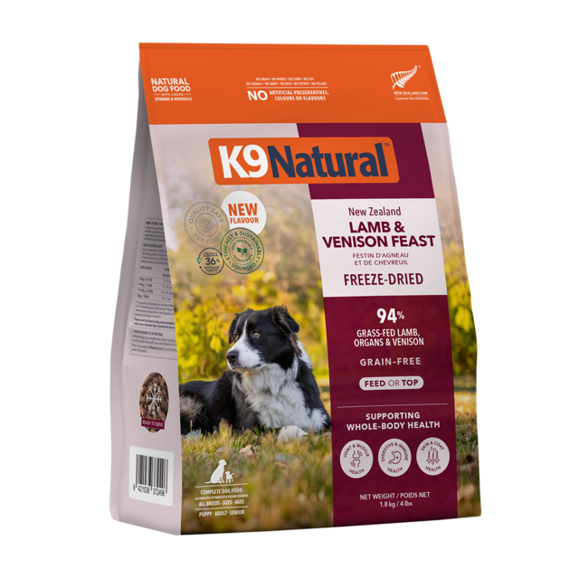 K9 Natural Lamb & Venison Feast Freeze Dried Dog Food - Product Image