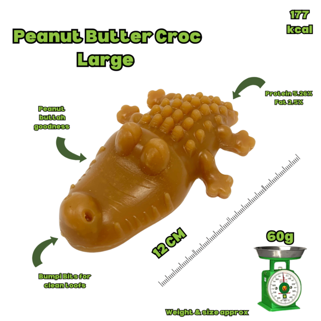 Mak's Patch Peanut Butter Crocodile Dog Treats - Product Image 2