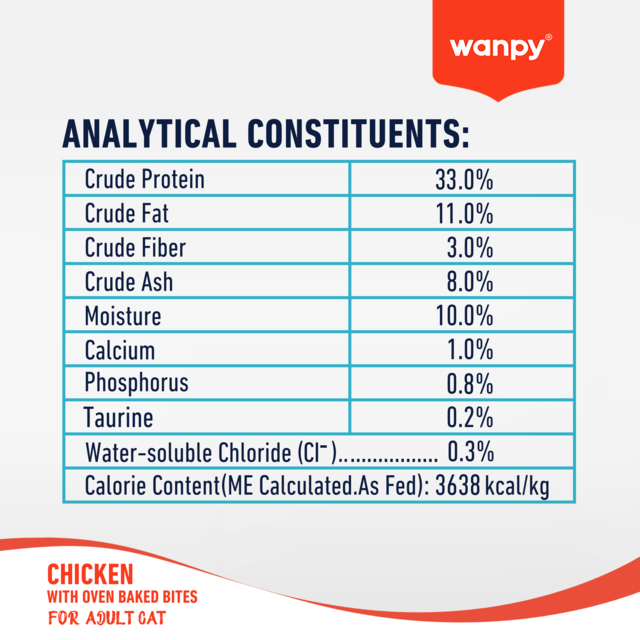 Wanpy Grain Free Adult Chicken Recipe Dry Cat Food - Product Image 5